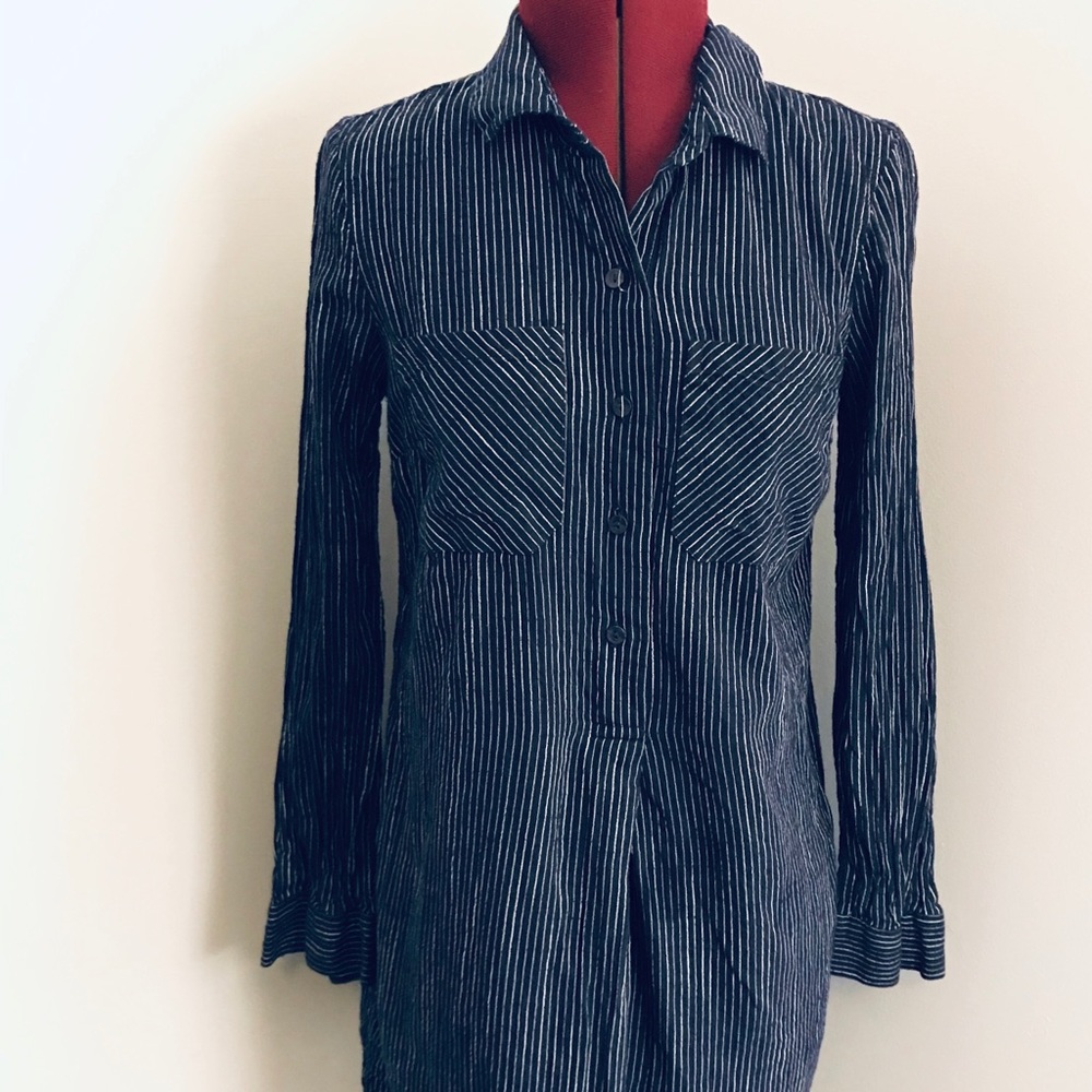 Striped button up shirt